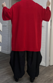Naveed  oversized viscose gebreide top/poncho stretch/in meerdere kleuren