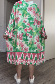 SISSI viscose  ibiza look A-lijn tuniek/jurk