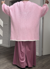 ITALIA oversized acryl mix gebreide vest /in meerdere kleuren