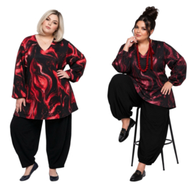 ITALIA MODA viscose mix A-lijn tuniek stretch  /in meerdere kleuren