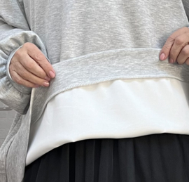 Sissi jersey viscose tuniek met capuchon stretch apart