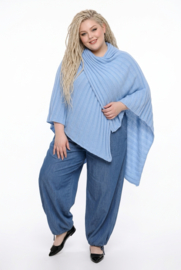 Italia Moda oversized gebreide top/poncho stretch/in meerdere kleuren