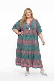 UNIDIVA viscose/zijde  A-lijn zomer jurk apart