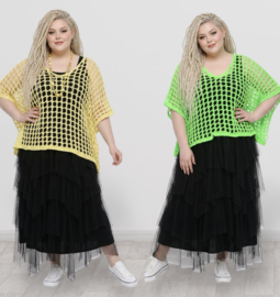 ITALIA katoen oversized gebreide top /in meerdere kleuren