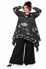 New Jersey viscose jersey A-lijn tuniek met col stretch
