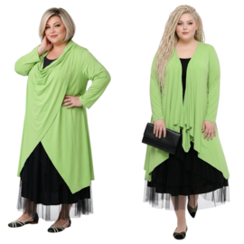 Naveed  oversized viscose jersey vest/stretch