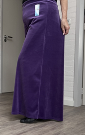 ITALIA MODA viscose mix fluwelen wijde broek apart stretch /in meerdere kleuren
