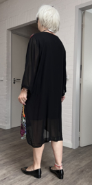 Ophilia viscose  jurk/tuniek /gevoerd/zwart