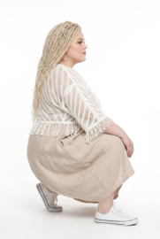 ITALIA MODA  oversized katoen BOHO korte vest  stretch/in meerdere kleuren