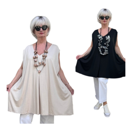 ITALIA MODA oversized viscose A-lijn tuniek/in meerdere kleuren