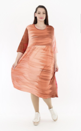 AKH viscose A-lijn jurk met zakken /apart stretch