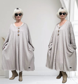Melania oversized A-lijn gebreide jersey blazer/vest/stretch