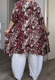 AKH oversized viscose A-lijn tuniek apart  stretch