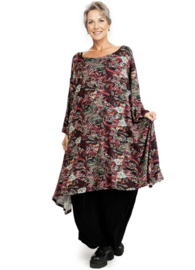 AKH oversized viscose tricot A-lijn tuniek  apart stretch