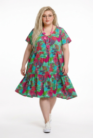 One Summer  viscose A-lijn jurk