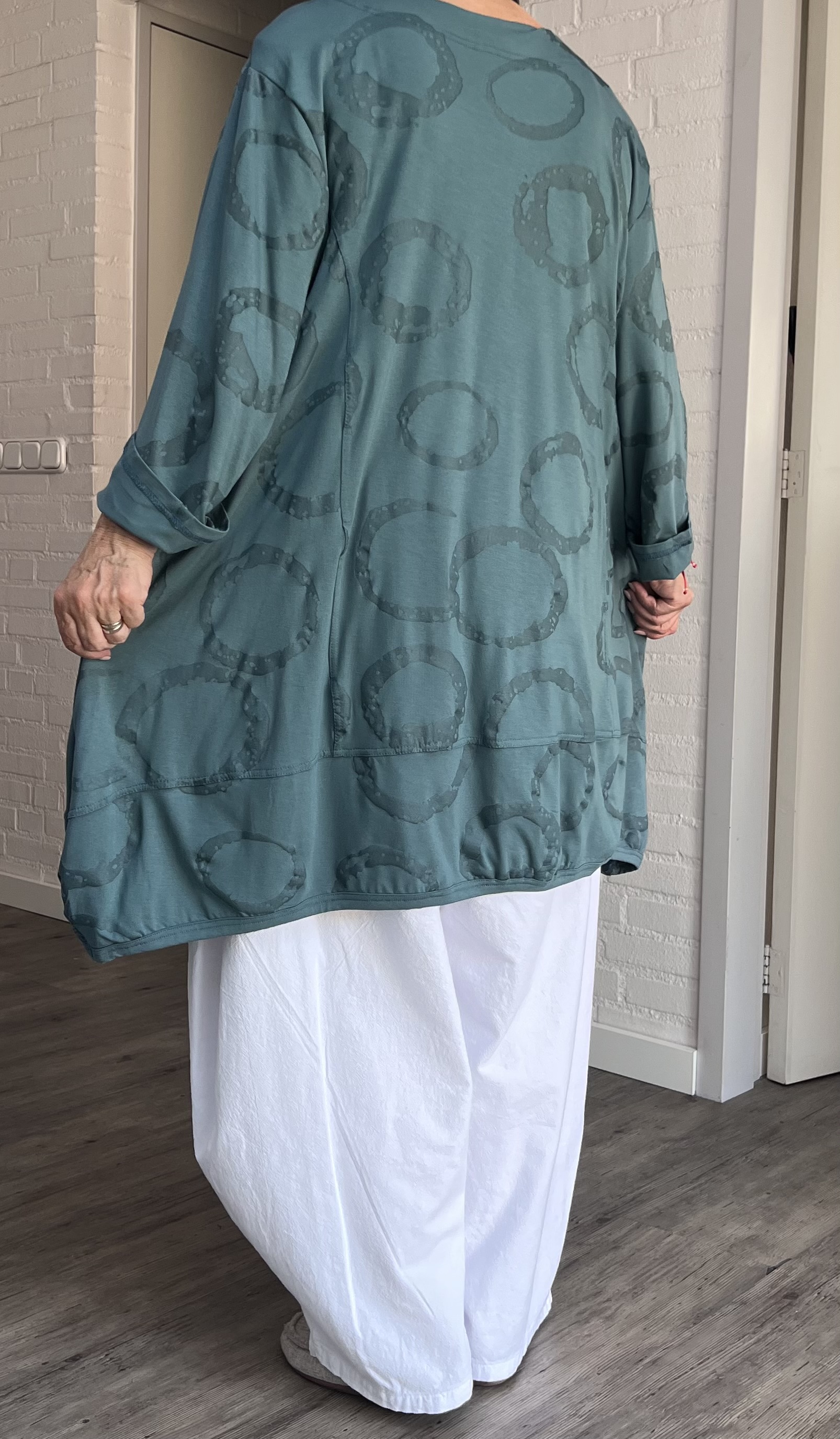 New Jersey viscose A-lijn tuniek/ stretch