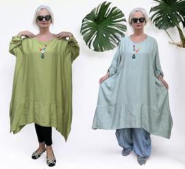 ITALIA MODA viscose tuniek met ketting, niet doorschijnend/in meerdere kleuren