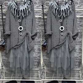 Moonshine de modieuze kleuring oversized tule rok gevoerd /in meerdere kleuren