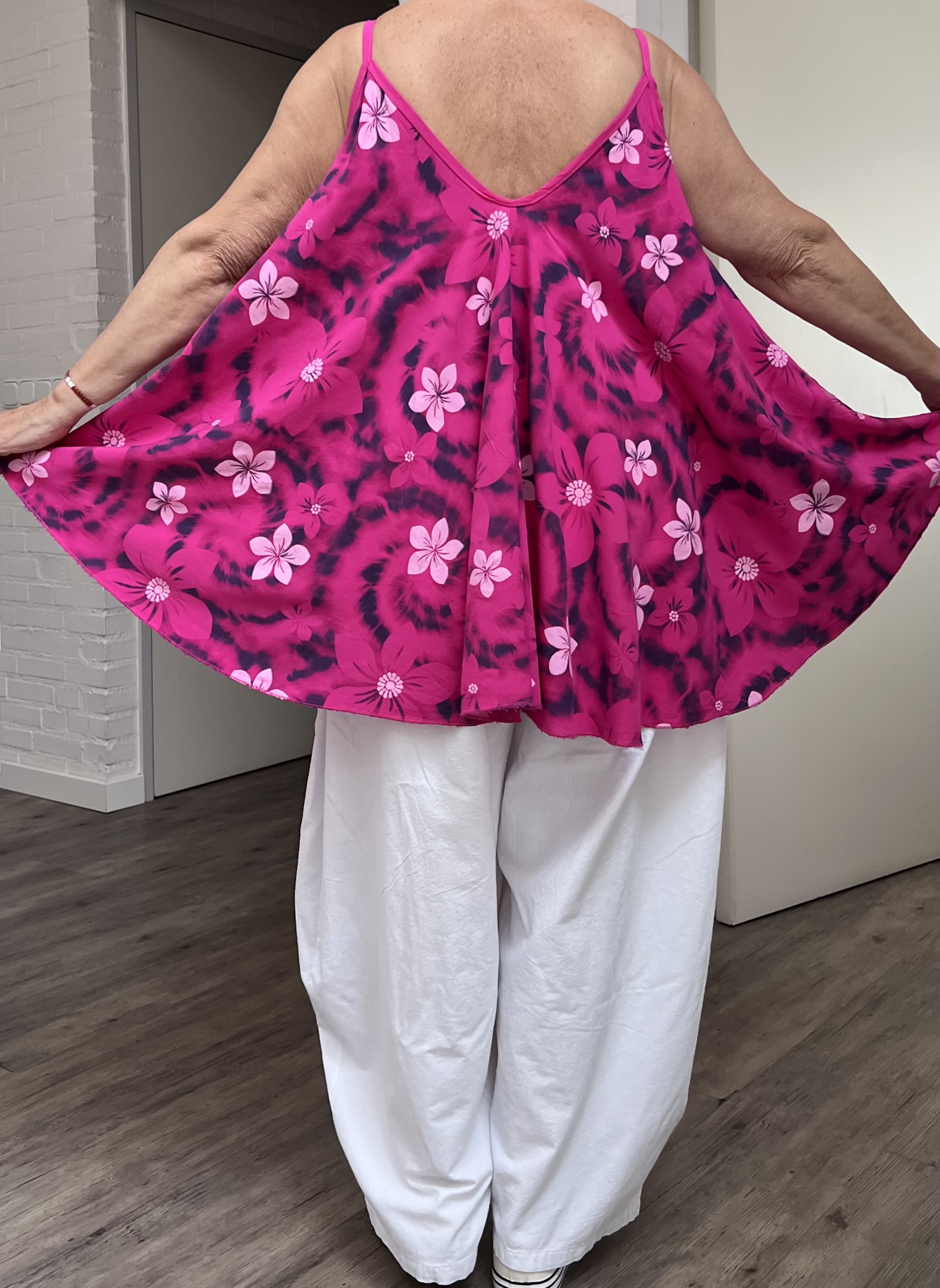 ITALIA oversized viscose A-lijn zomer top/in meerdere kleuren