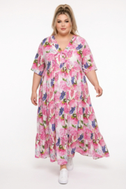 Vincenzo Allocca oversized viscose  BOHO A-lijn jurk apart