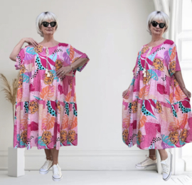Sissi BOHO viscose A-lijn jurk
