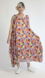 AKH oversized viscose  A-lijn  jurk/tuniek apart/niet doorschijnend