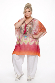 ONE OF A KIND  viscose zomer poncho/tuniek