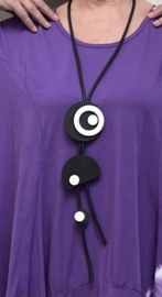 Paris Fashion design jewellery rubber collier