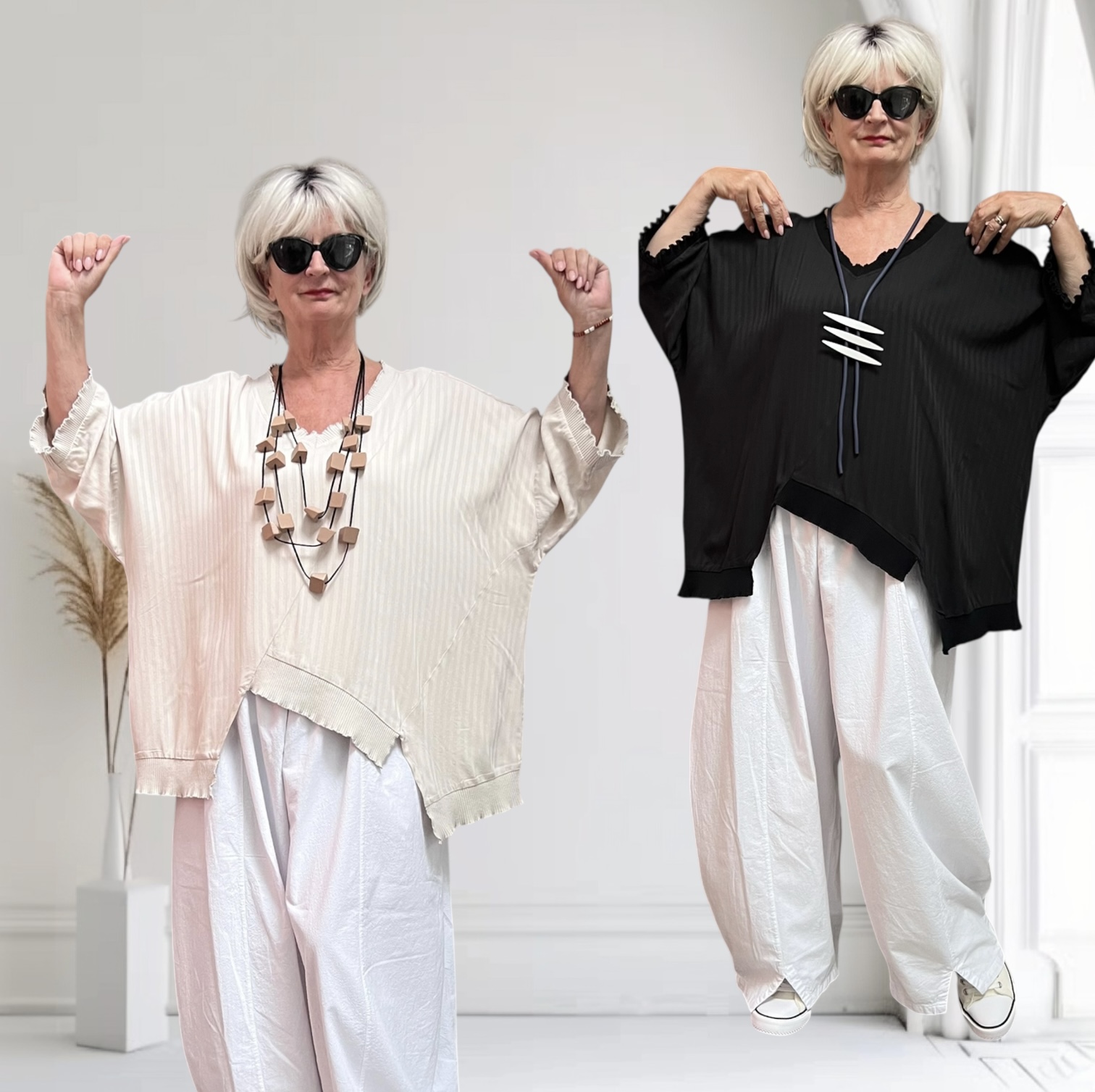 KEKOO design viscose top/ in meerdere kleuren