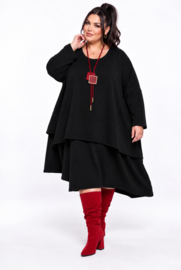 ITALIA  oversized viscose winter jersey mix jurk apart/stretch /in meerdere kleuren