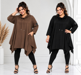 SASHA Grande oversized A-lijn tuniek stretch /premium kwaliteit /in meerdere kleuren