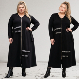 SASHA Grande versized A-lijn blazer/vest/jurk stretch/premium kwaliteit