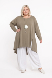 Moonshine katoen tricot A-lijn tuniek stretch apart