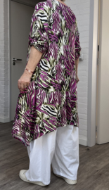 AKH oversized viscose A-lijn tuniek apart  stretch