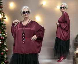 ITALIA chique viscose/satijn top