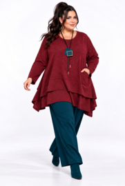 ITALIA  oversized viscose winter jersey mix tuniek apart/stretch /in meerdere kleuren