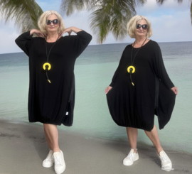 Vincenzo Allocca oversized viscose  A-lijn jurk/tuniek apart stretch