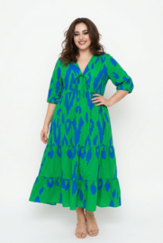 Vincenzo Allocca oversized viscose  BOHO A-lijn jurk apart