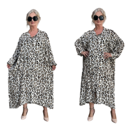 Sissi  oversized viscose jurk/hemd/tuniek apart