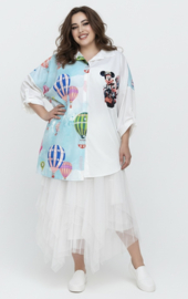 ITALIA oversized viscose blouse/hemd