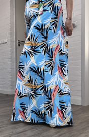 ITALY Mode jersey viscose  wijde broek apart /zeer rekbaar
