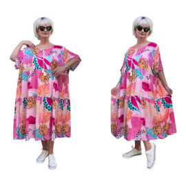 Sissi BOHO viscose A-lijn jurk