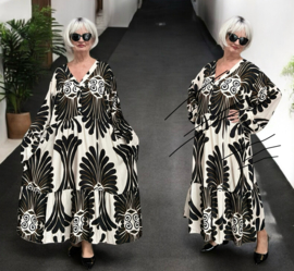 Sissi BOHO oversized A-lijn viscose jurk apart