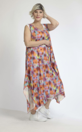 AKH oversized viscose  A-lijn  jurk/tuniek apart/niet doorschijnend