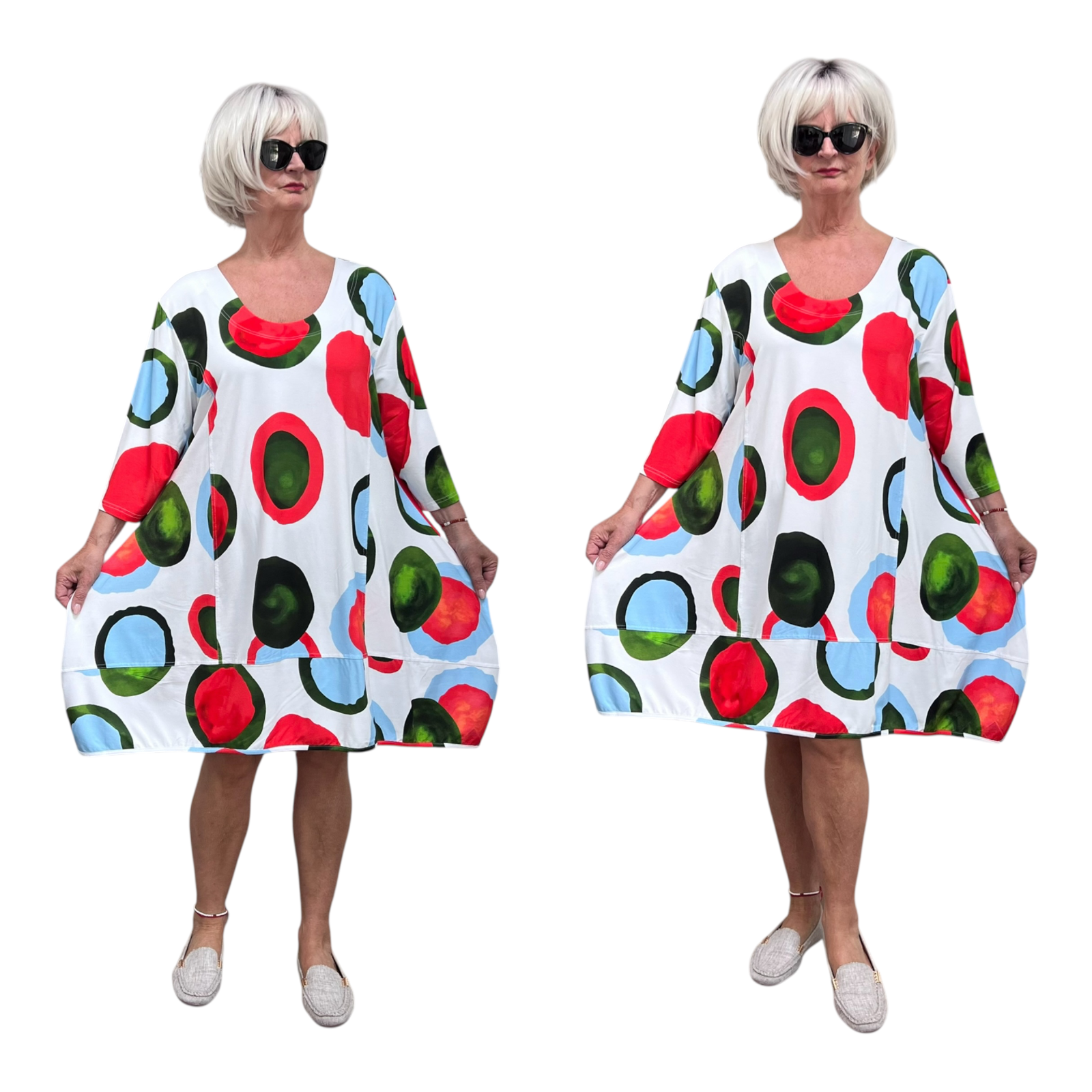 New Jersey viscose A-lijn jurk/tuniek / stretch