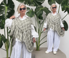 Vincenzo Allocca oversized linnen top/tuniek apart