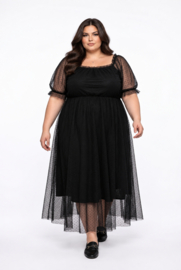 ITALIA MODA oversized chiffon A-lijn gevoerd/ apart