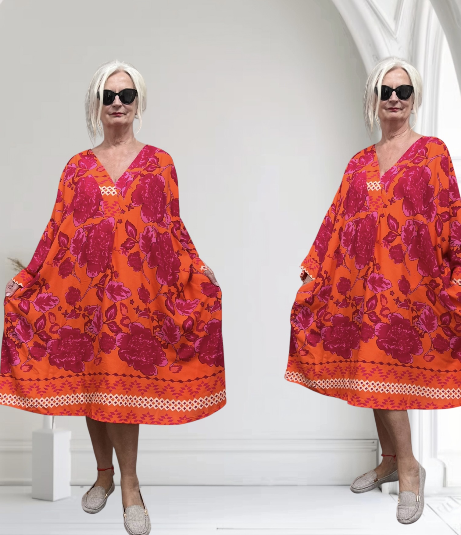 Vincenzo Allocca oversized viscose jurk/tuniek
