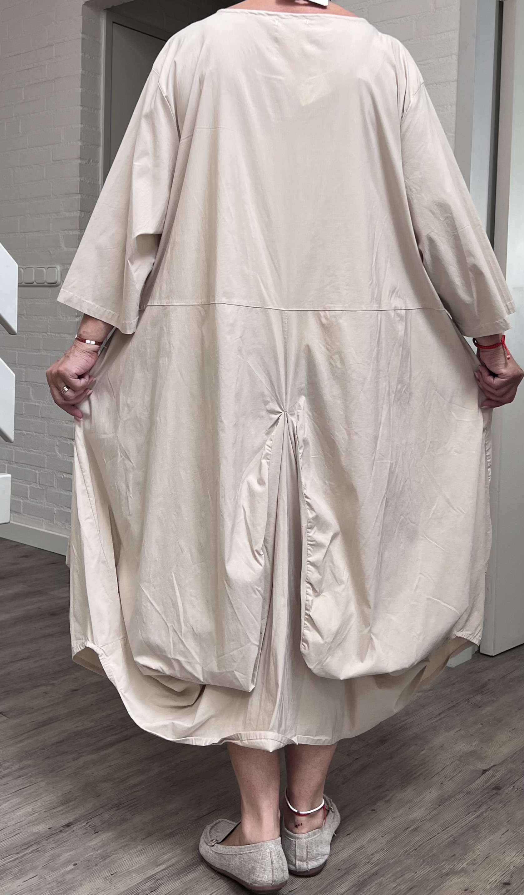 Moonshine stretch viscose A-lijn jurk apart/in meerdere kleuren