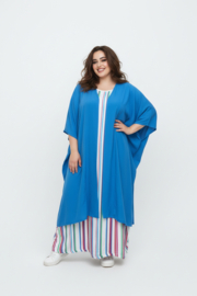 AKH oversized chique A-lijn blazer/vest met zakken apart